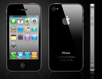 Лот: 3633905. Фото: 1. iPhone 4 black 16gb. Смартфоны