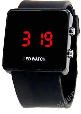 Лот: 2610527. Фото: 1. Часы LED чёрные. Оригинальные наручные часы