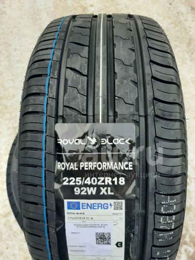 Лот: 24954795. Фото: 1. Летняя резина 225/40 R-18 "Royal... Шины