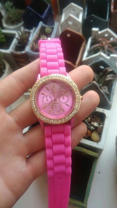 Лот: 19245930. Фото: 1. Женские часы Женева новые розовые. Другие наручные часы