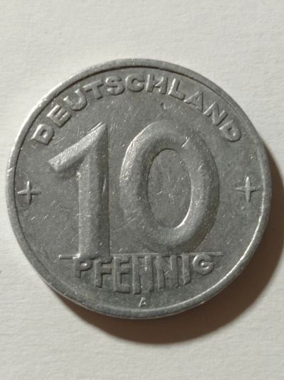 Лот: 8813316. Фото: 1. 10 пфеннигов 1950 года м/д А.Германия... Германия и Австрия