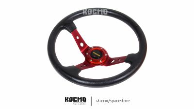 Лот: 20551516. Фото: 1. Руль MOMO Drift П/У красный. Другое (автозапчасти)