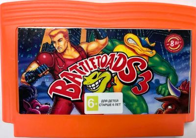 Лот: 2529127. Фото: 1. Battletoads 3 Боевые Жабы 3 картридж... Игры для консолей