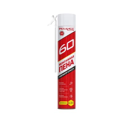 Лот: 24415230. Фото: 1. Пена монтажная Realist, Red, бытовая... Клеи, герметики, пена монтажная, клейкие ленты