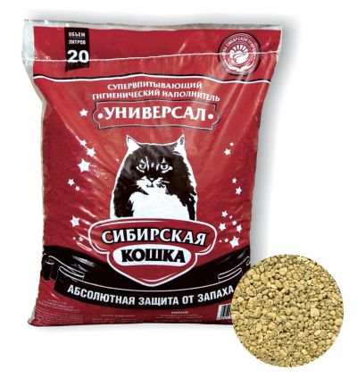 Лот: 19038536. Фото: 1. Наполнитель Сибирская кошка Универсал... Миски, лотки, наполнители