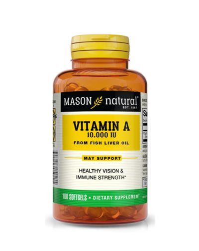 Лот: 14343607. Фото: 1. Mason Natural, Vitamin A, 10,000... Спортивное питание, витамины