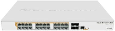 Лот: 21218609. Фото: 1. Коммутатор Mikrotik CRS328-24P-4S... Коммутаторы