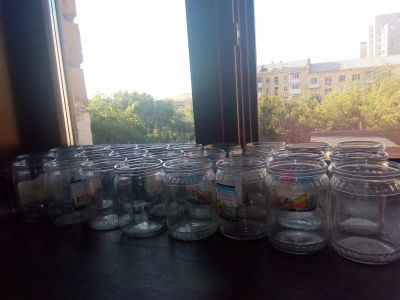 Лот: 11908026. Фото: 1. Банка стеклянная 0,5 одним лотом... Контейнеры, банки