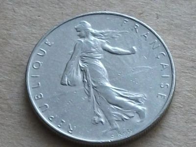 Лот: 8575327. Фото: 1. Монета 1 франк один Франция 1991... Европа