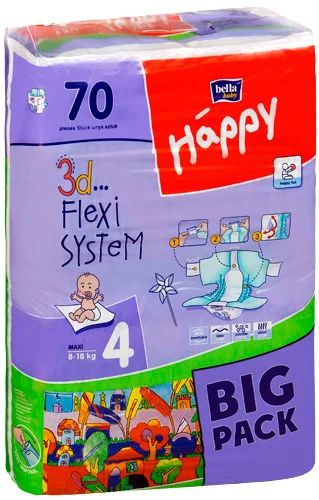 Лот: 4716712. Фото: 1. Детские подгузника BELLA HAPPY... Детская гигиена