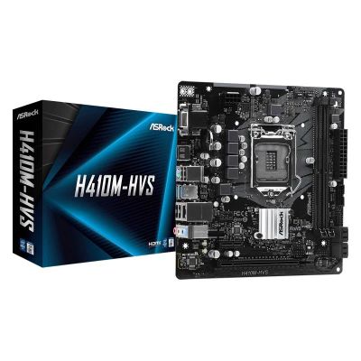 Лот: 17138942. Фото: 1. Материнская плата ASRock H410M-HVS... Материнские платы