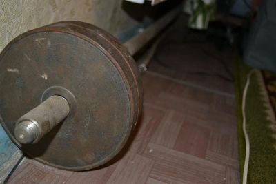 Лот: 3071695. Фото: 1. Штанга разборная + блины (84 кг... Штанги, блины