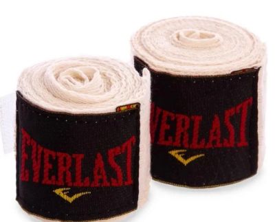 Лот: 22357517. Фото: 1. Бинты 3м 23 Everlast 4455NP натуральный. Одежда для боевых искусств