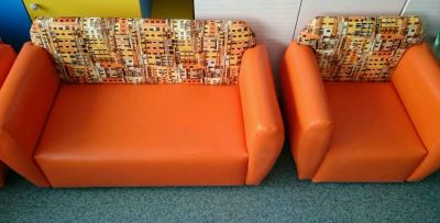 Лот: 10002020. Фото: 1. Диван и кресла Оранжевый город. Детские диваны