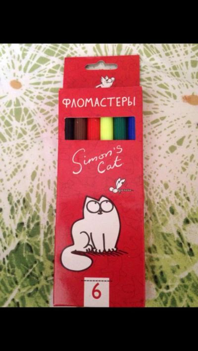 Лот: 9225244. Фото: 1. Фломастеры 6 цветов. Для рисования