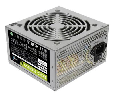 Лот: 25038068. Фото: 1. Блок питания 500Вт Aerocool ECO-500W... Корпуса, блоки питания