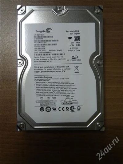 Лот: 1331527. Фото: 1. Жесткий диск 3,5" 500Gb 7200rpm... Жёсткие диски (HDD)