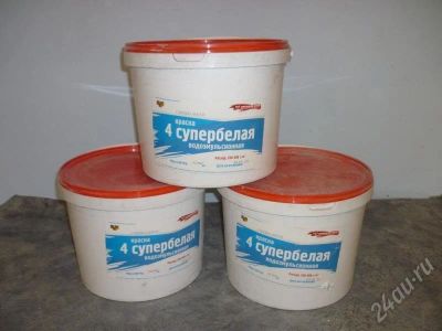 Лот: 589850. Фото: 1. Краска супербелая водоэмльсионная... Краски, лаки, растворитель
