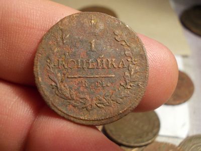 Лот: 16005007. Фото: 1. Редкая копейка 1819 года, КМ-АД... Россия до 1917 года