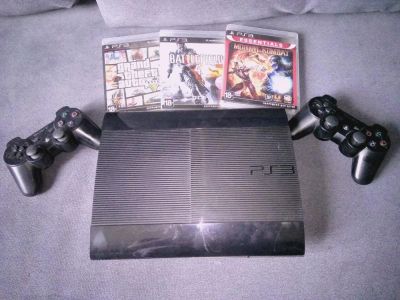 Лот: 9973742. Фото: 1. PlayStation 3 500Gb 2 геймпада... Консоли