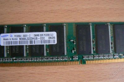 Лот: 1557940. Фото: 1. Модуль памяти Samsung 256mb DDR... Оперативная память