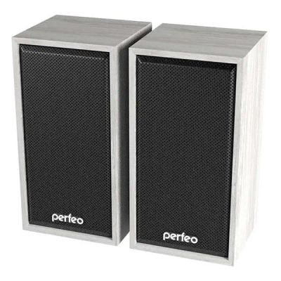 Лот: 24434542. Фото: 1. Колонки Perfeo Cabinet, светлое... Акустические системы