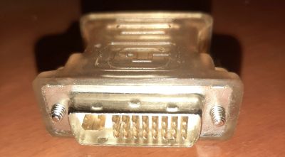 Лот: 24557354. Фото: 1. Перехрдник DVI‐I (папа) VGA (мама... Шлейфы, кабели, переходники