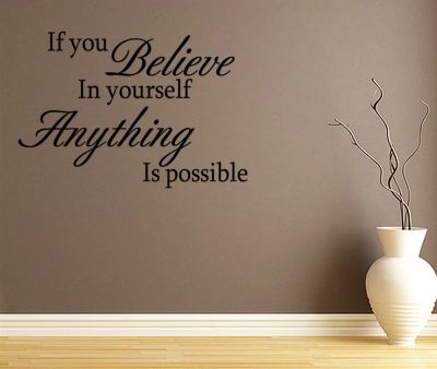 Лот: 7753175. Фото: 1. Наклейка на стену " If you believe... Интерьерные наклейки