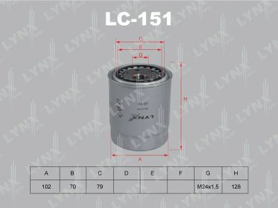 Лот: 13357080. Фото: 1. Lynx LC-151 Масляный фильтр. Расходные материалы