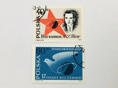 Лот: 23964372. Фото: 1. Пилотируемый космический полет... Марки