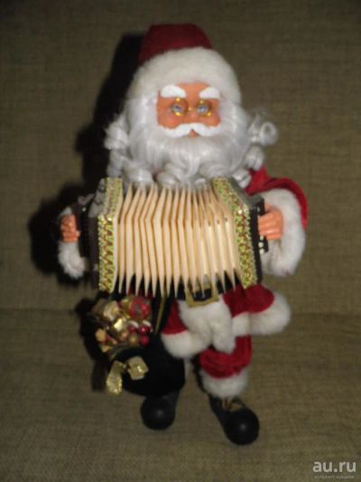 Лот: 8516215. Фото: 1. Дед Мороз, кукла музыкальная анимированная... Гирлянды, шарики, новогодние аксессуары