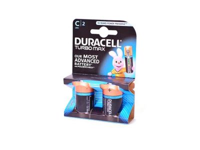 Лот: 7289771. Фото: 1. Батарейка LR14 Duracell TURBO... Батарейки, аккумуляторы, элементы питания