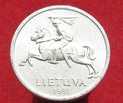 Лот: 15946308. Фото: 1. Литва 1 цент, 1991г. Остальные страны