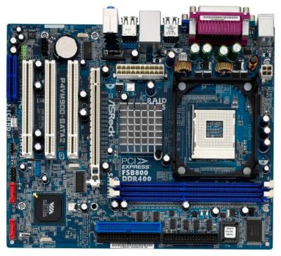 Лот: 6821942. Фото: 1. Материнская плата ASRock P4VM900-SATA2... Материнские платы