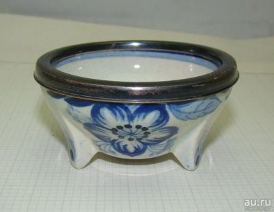 Лот: 17817384. Фото: 1. Delft солонка винтажная (Y732). Фарфор, керамика