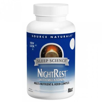Лот: 10419161. Фото: 1. Предсонник Source Naturals, NightRest... Спортивное питание, витамины
