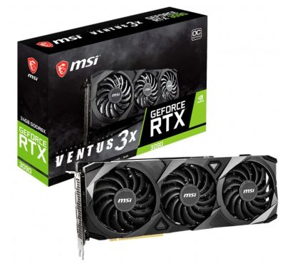 Лот: 18435590. Фото: 1. Видеокарта Msi rtx 3090 ventus... Видеокарты
