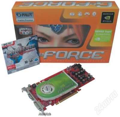 Лот: 203011. Фото: 1. Palit GeForce 6800GS. Видеокарты