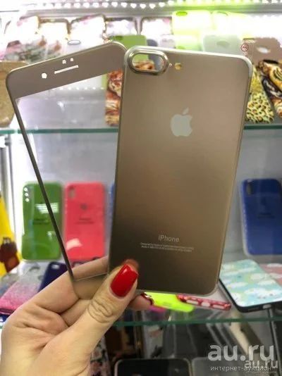 Лот: 12968440. Фото: 1. Защитное стекло iPhone 7 Plus... Дисплеи, дисплейные модули, тачскрины