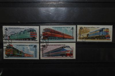 Лот: 3903701. Фото: 1. 1982 Отечественные локомотивы... Марки