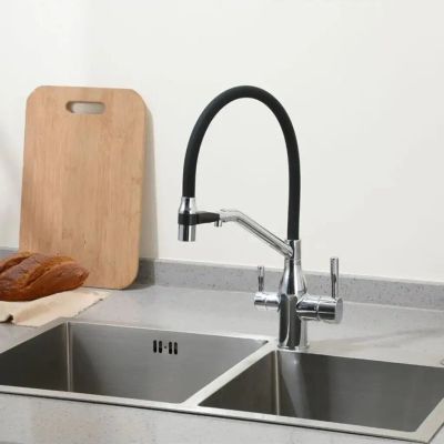 Лот: 24094845. Фото: 1. Смеситель для кухни, Frap, гибкий... Смесители
