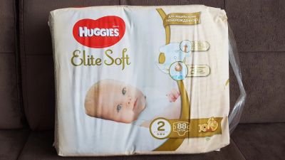 Лот: 15099848. Фото: 1. Памперсы Huggies Elite Soft 2... Детская гигиена