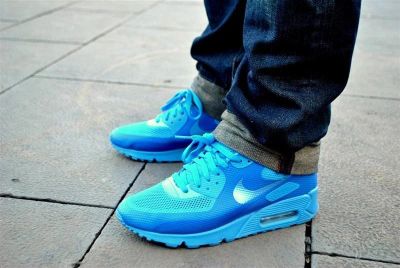 Лот: 2901311. Фото: 1. nike air max 90 hyperfuse аква. Кеды, кроссовки, слипоны