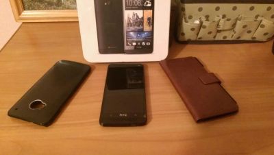Лот: 5043944. Фото: 1. HTC One M7, черный! Один из лучших... Смартфоны