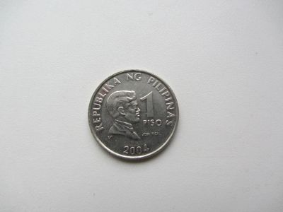 Лот: 7611616. Фото: 1. Филиппины 1 песо 2004 г. Азия