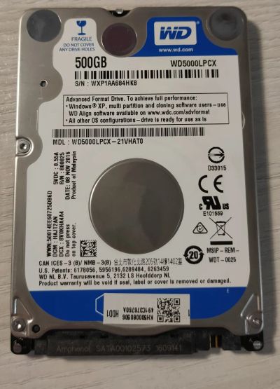 Лот: 19444412. Фото: 1. Жесткий диск Western Digital WD... Жёсткие диски (HDD)