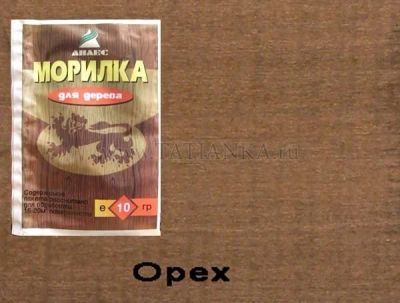 Лот: 12943521. Фото: 1. Морилка водорастворимая 10г.орех. Краски, лаки, растворитель