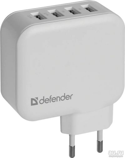 Лот: 14845304. Фото: 1. Сетевой адаптер USB Defender UPA-60... Зарядные устройства, блоки питания, адаптеры сетевые для смартфонов