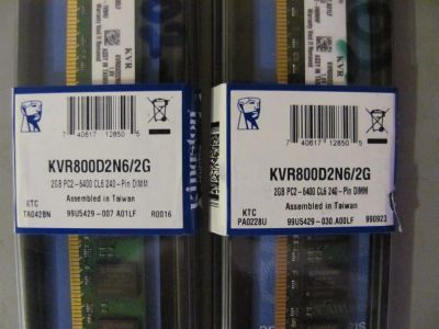 Лот: 3182585. Фото: 1. Память DDR II Kingston PC6400... Оперативная память
