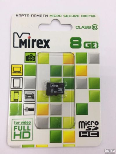 Лот: 13023797. Фото: 1. Карта памяти MicroSd 8Gb 10 Class... Карты памяти